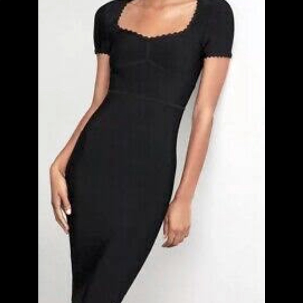 BCBG MaxAzria Fitted short sleeve cocktail dress - size Large